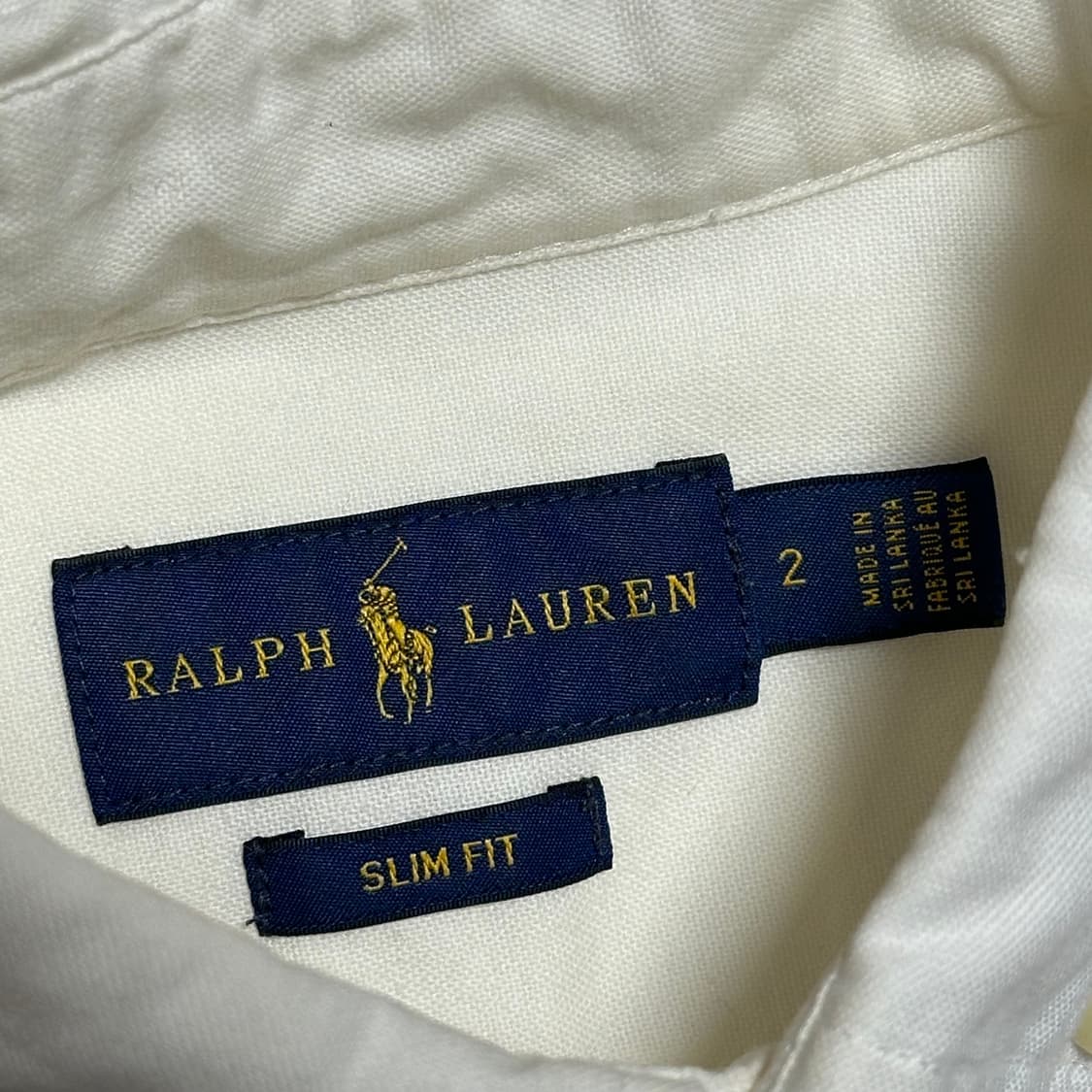 Polo Ralph Lauren 여성용 슬림핏 화이트 셔츠 상품이미지3