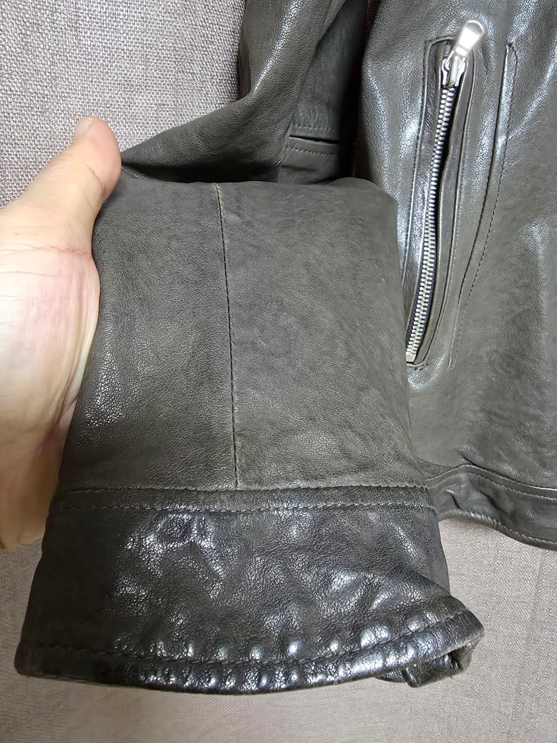 럭셔리양피자켓 50사이즈/95 상품이미지2