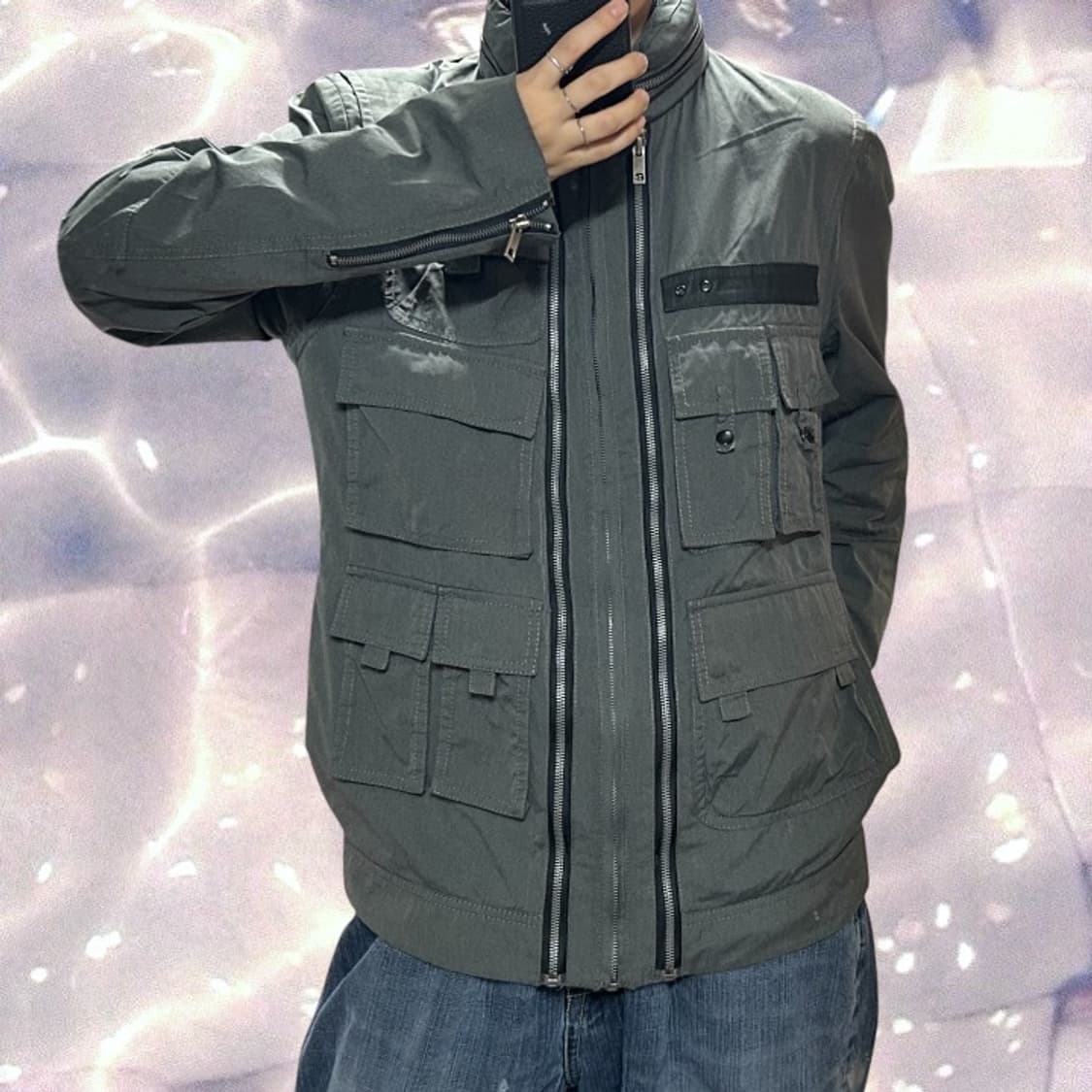 솔리드옴므 우영미 멀티포켓 자켓 집업 점퍼 챠콜 그레이 110 상품이미지2