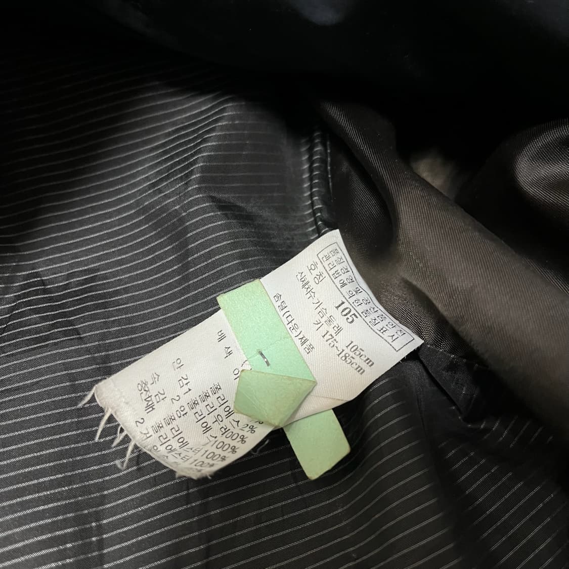 헤지스 남성 양가죽 배색 구스다운 패딩 점퍼 XL/105  상품이미지6