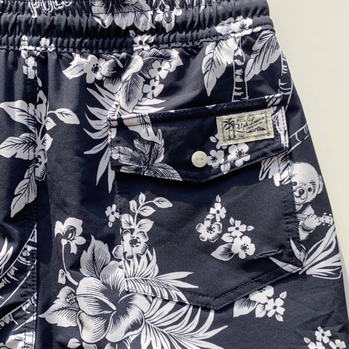 폴로 랄프로렌 베어 하와이 패텀 스윔팬츠 반바지 화이트끈 L 상품이미지7