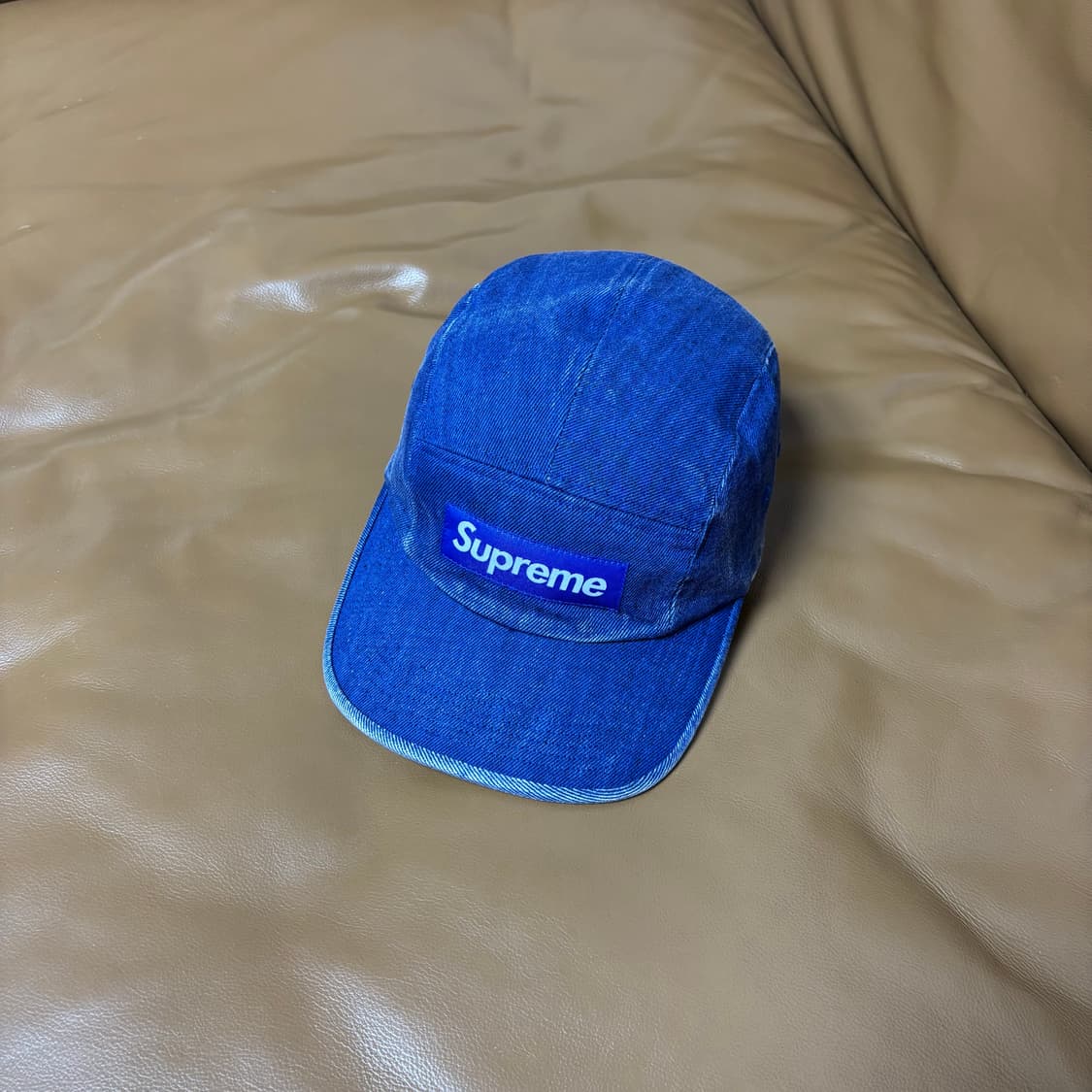 Supreme 슈프림 워시드 데님 블루 캠프캡 모자 Denim Blue 상품이미지1