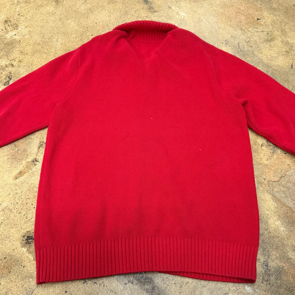 폴로 랄프로렌 레드 니트집업 상품이미지4