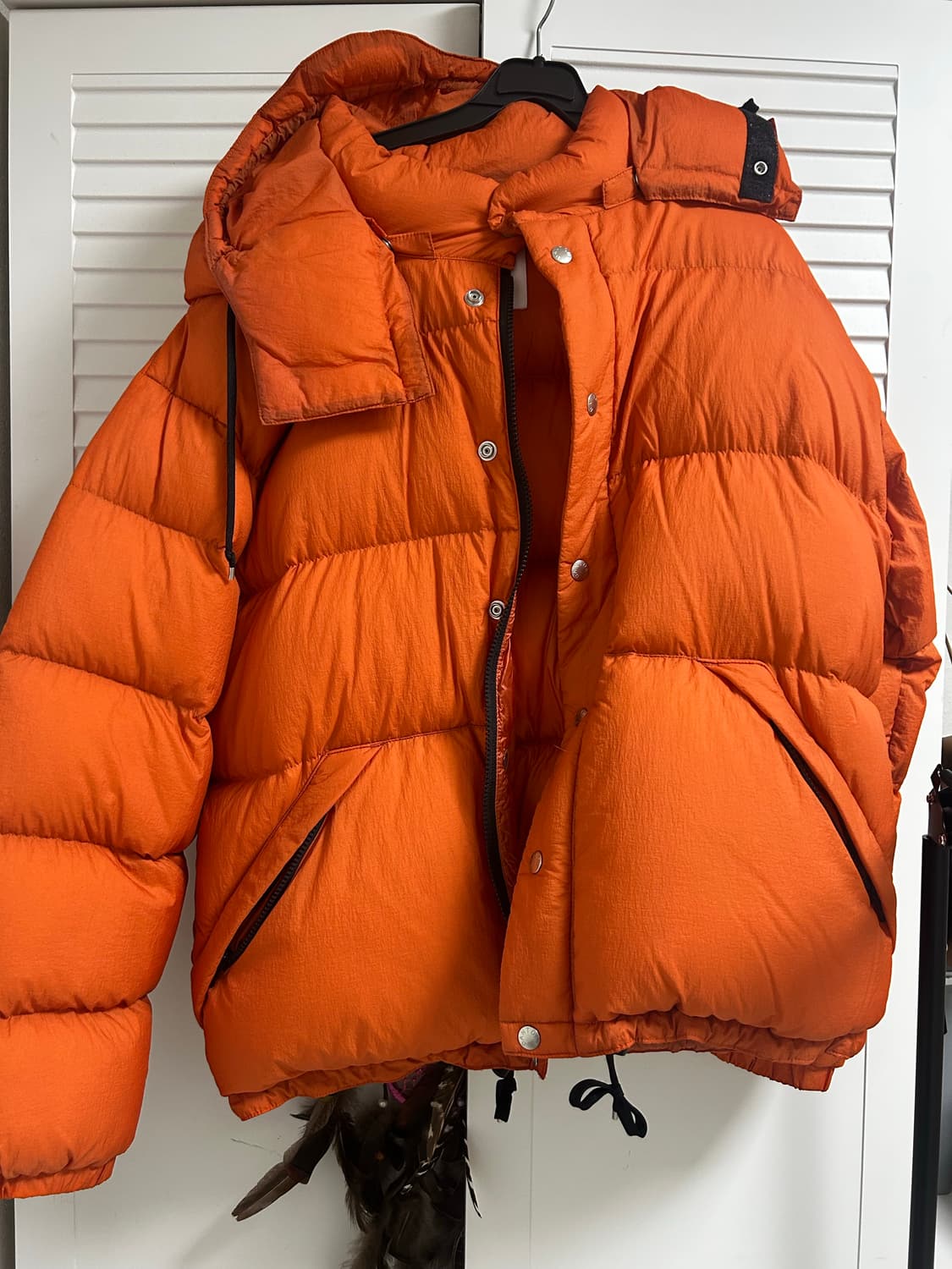 단톤 화이트구스 패딩 오렌지M 상품이미지1