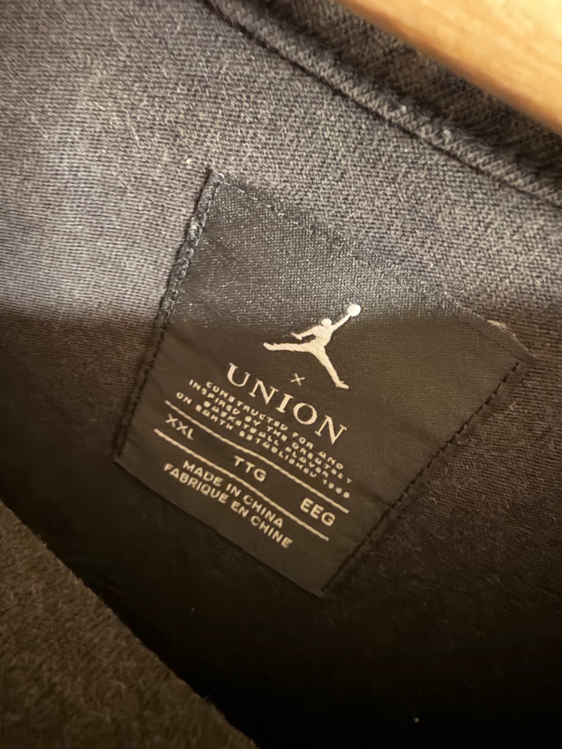 조던x유니온 반팔티셔츠 xxl 상품이미지5