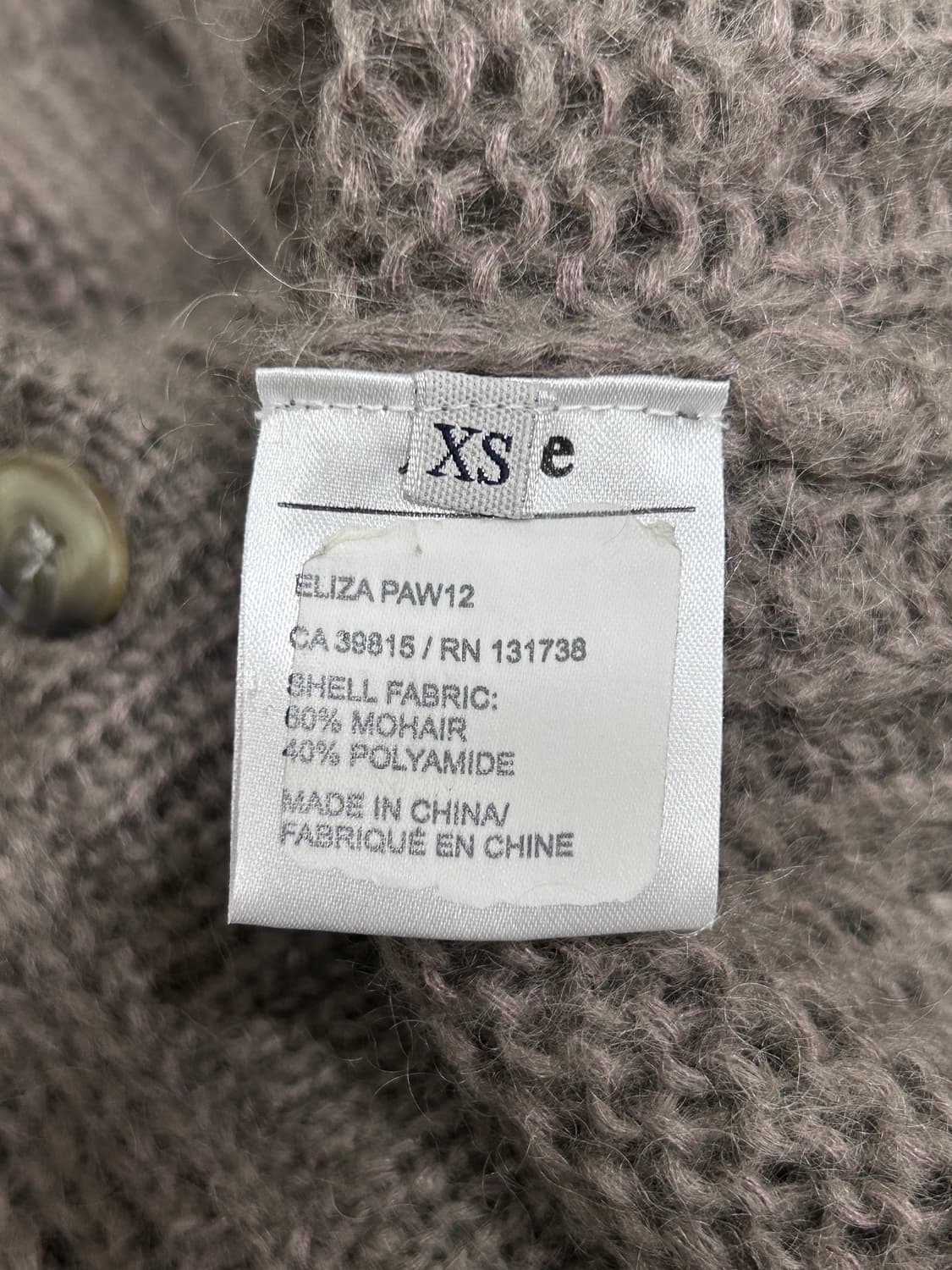 아크네 Acne 모헤어 롱가디건 XS 코코아색 상품이미지7