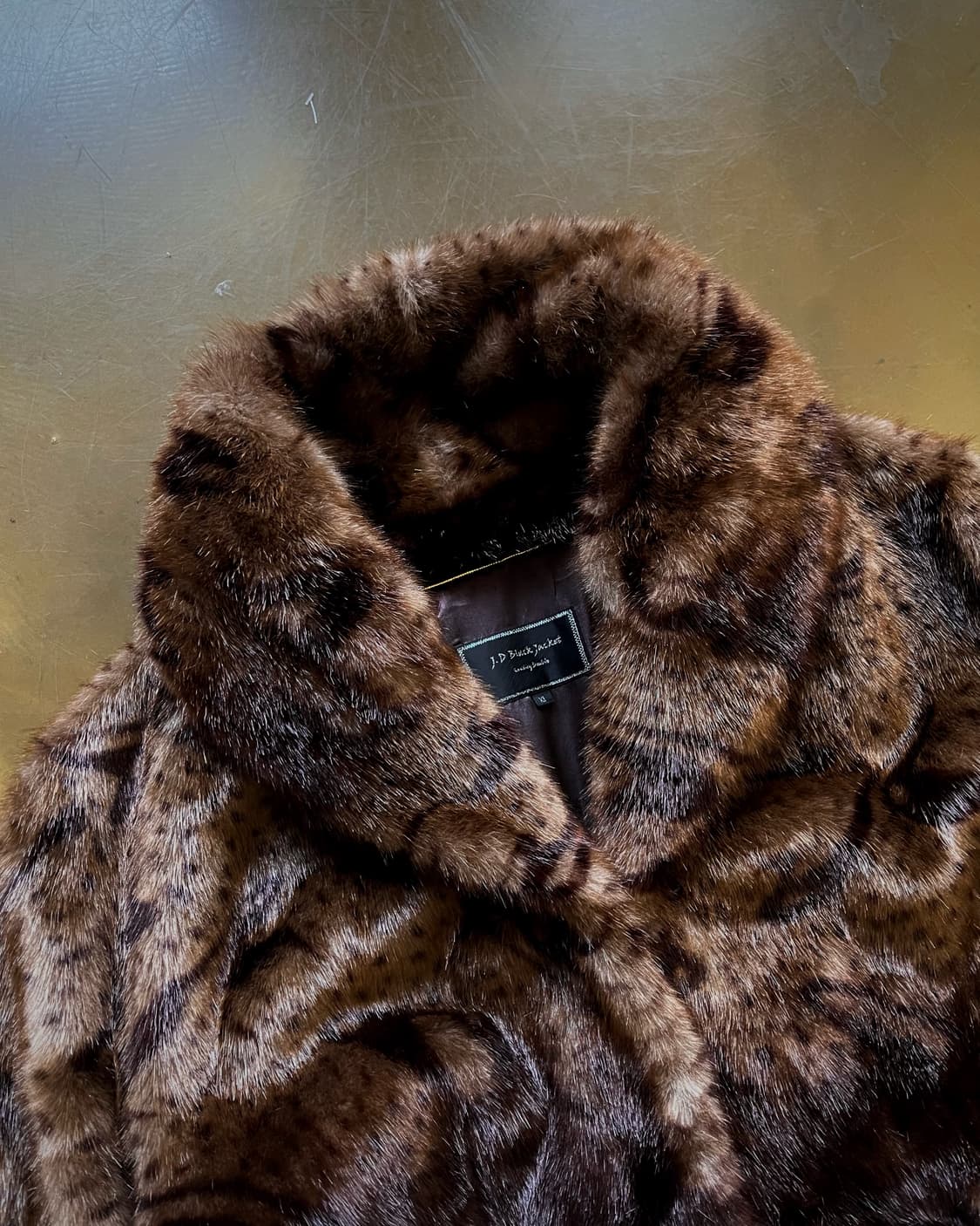 Vintage Real Fox Fur String Sleeve Coat 상품이미지4