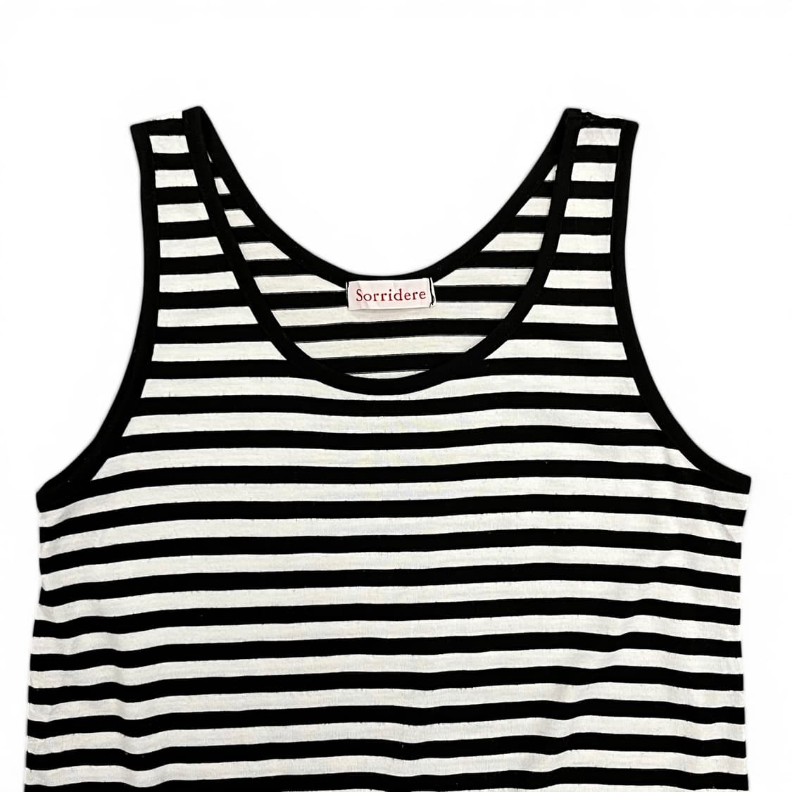 Cotton Stripe Lace Sleeveless Top 상품이미지3