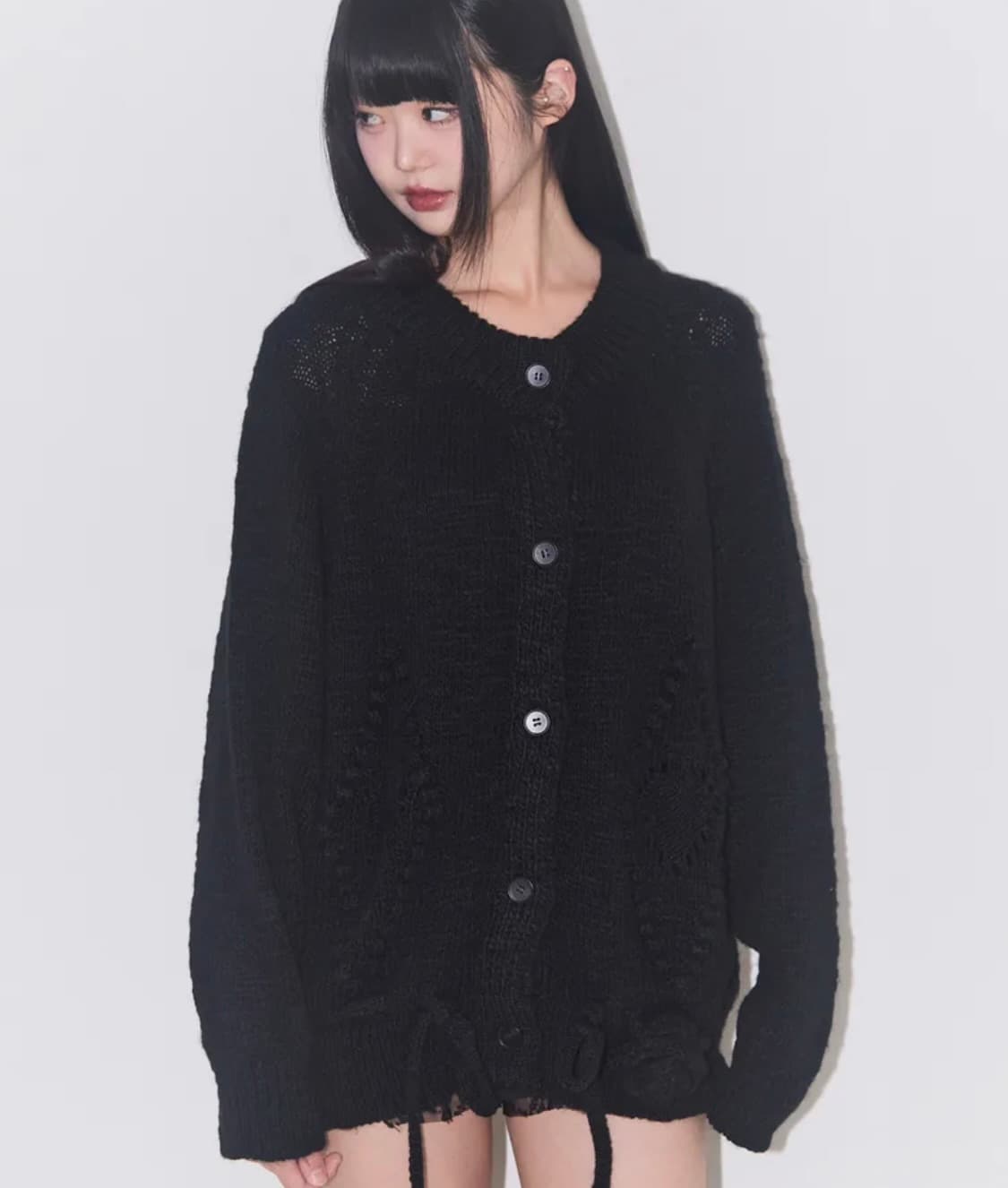 일리고 플레르 다이아 가디건 블랙 상품이미지1