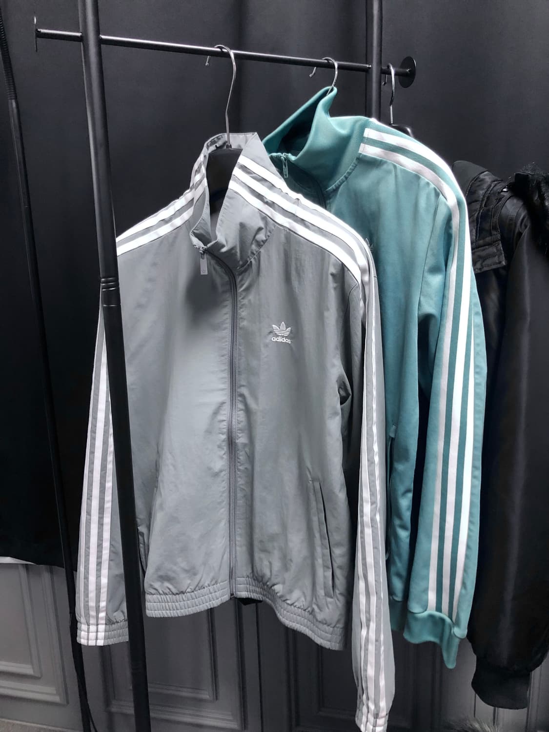 [새상품] 아디다스 우븐 트랙탑 그레이 쓰리 상품이미지3