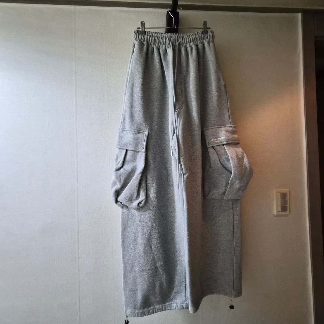 언더마이카 Mu.49 카고 스웻팬츠 멜란지 그레이 상품이미지4