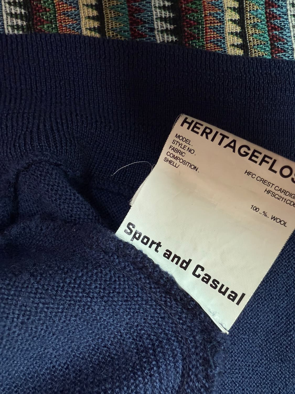 헤리티지플로스 네이비 가디건 상품이미지4