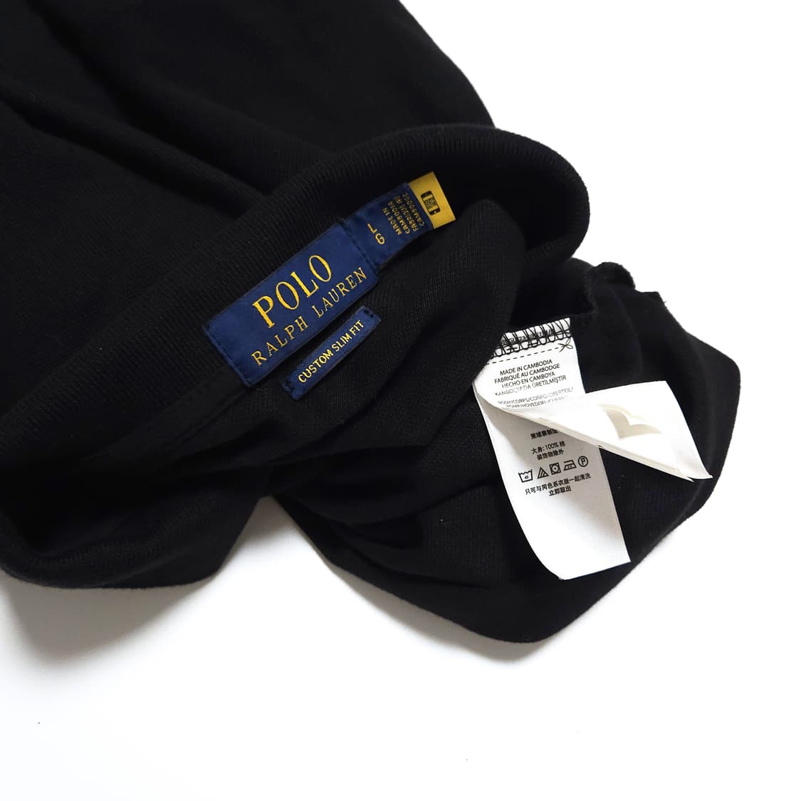 폴로 빅포니 카라 티셔츠 카라티 블랙 김하온 상품이미지5
