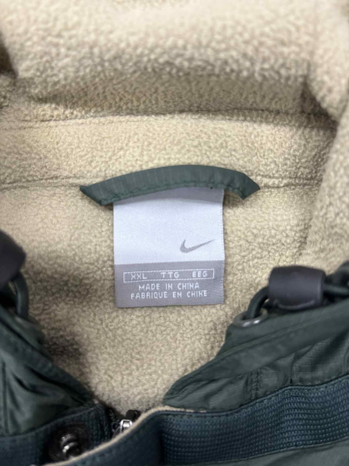 나이키 00s 솔로 스우시 아방핏 초록 올드스쿨 점퍼 후드 자켓(XXL) 상품이미지4