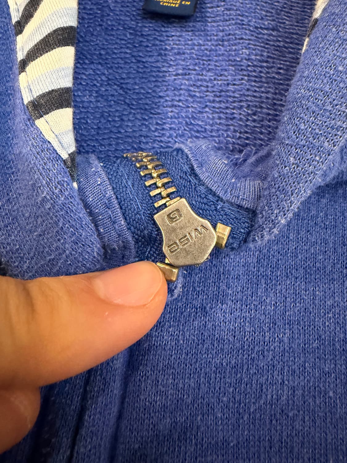 폴로 랄프로렌 딱붙핏 빅포니 체크 후드집업 블루 상품이미지4