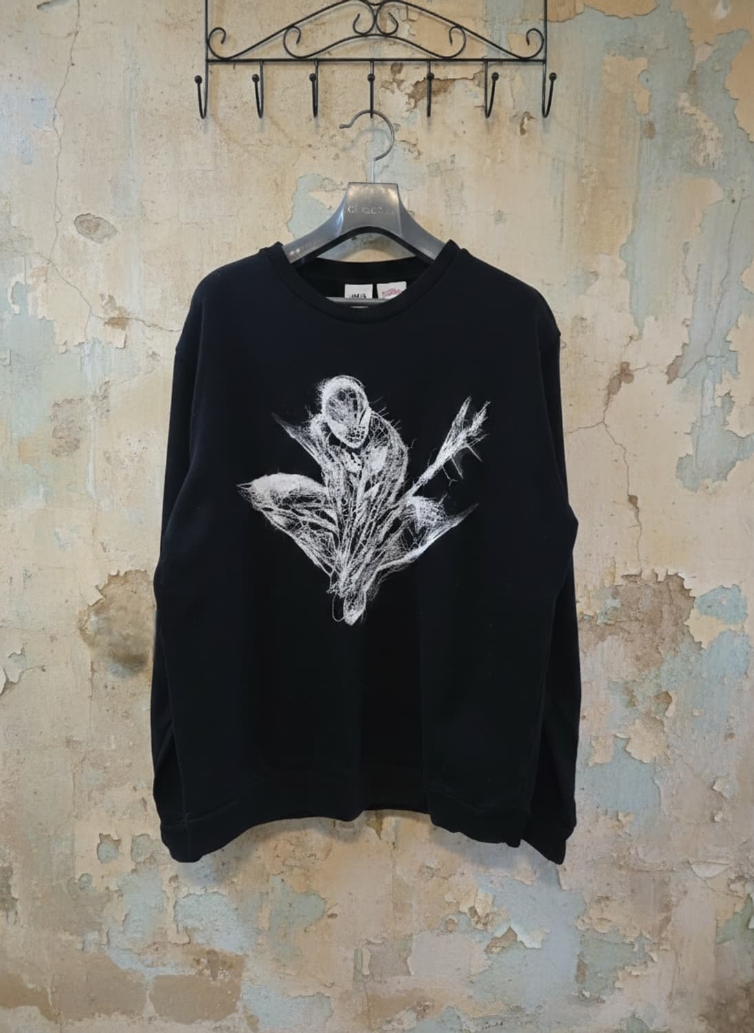 ZARA 마블 스파이더맨 맨투맨 XL 블랙 상품이미지1