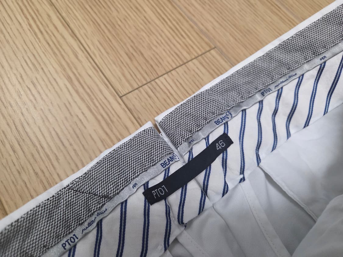 PT 01  x beams  별주  화이트 치노 팬츠 상품이미지5