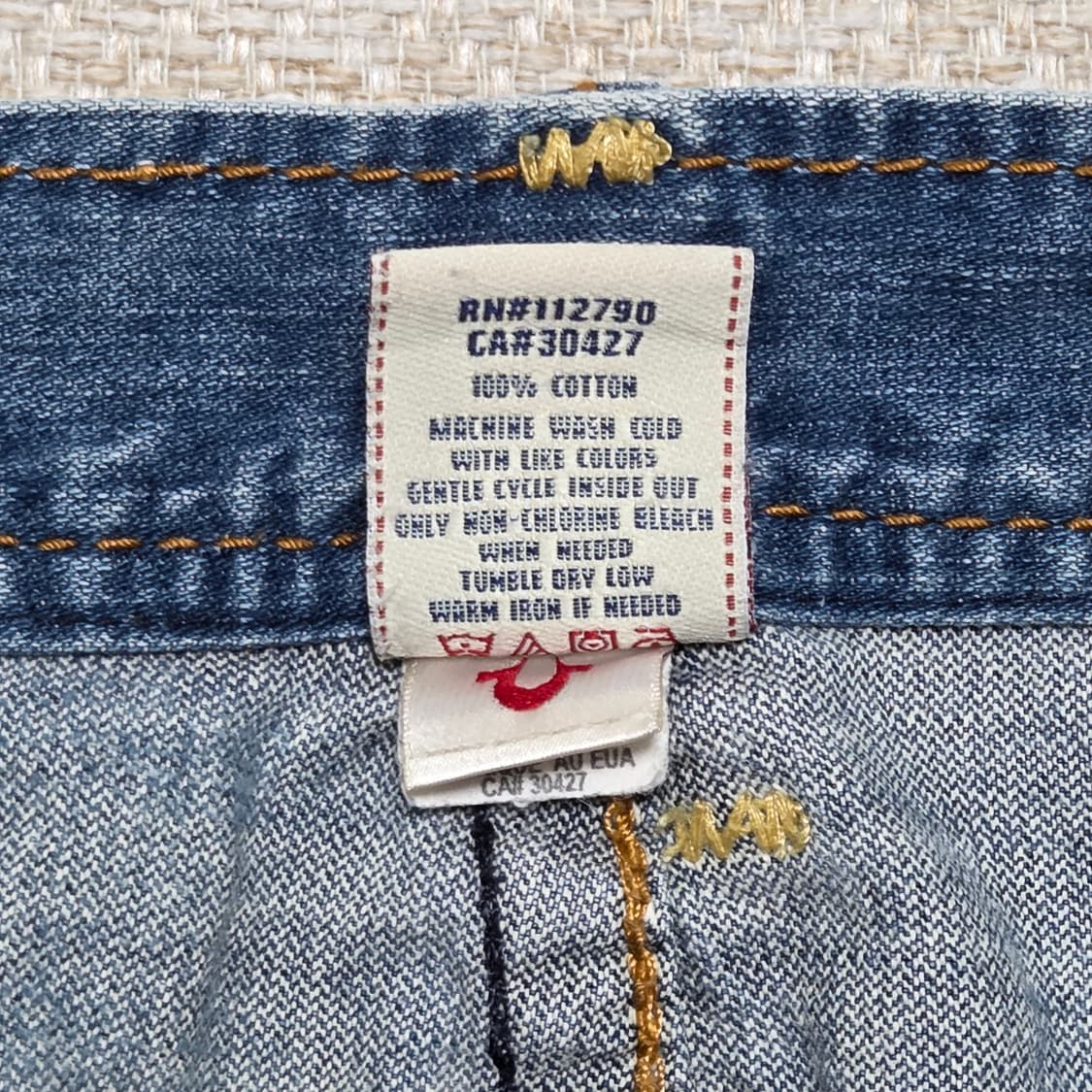 True Religion 트루릴리젼 빌리 자이언트T 스티치 부츠컷 데님 상품이미지5