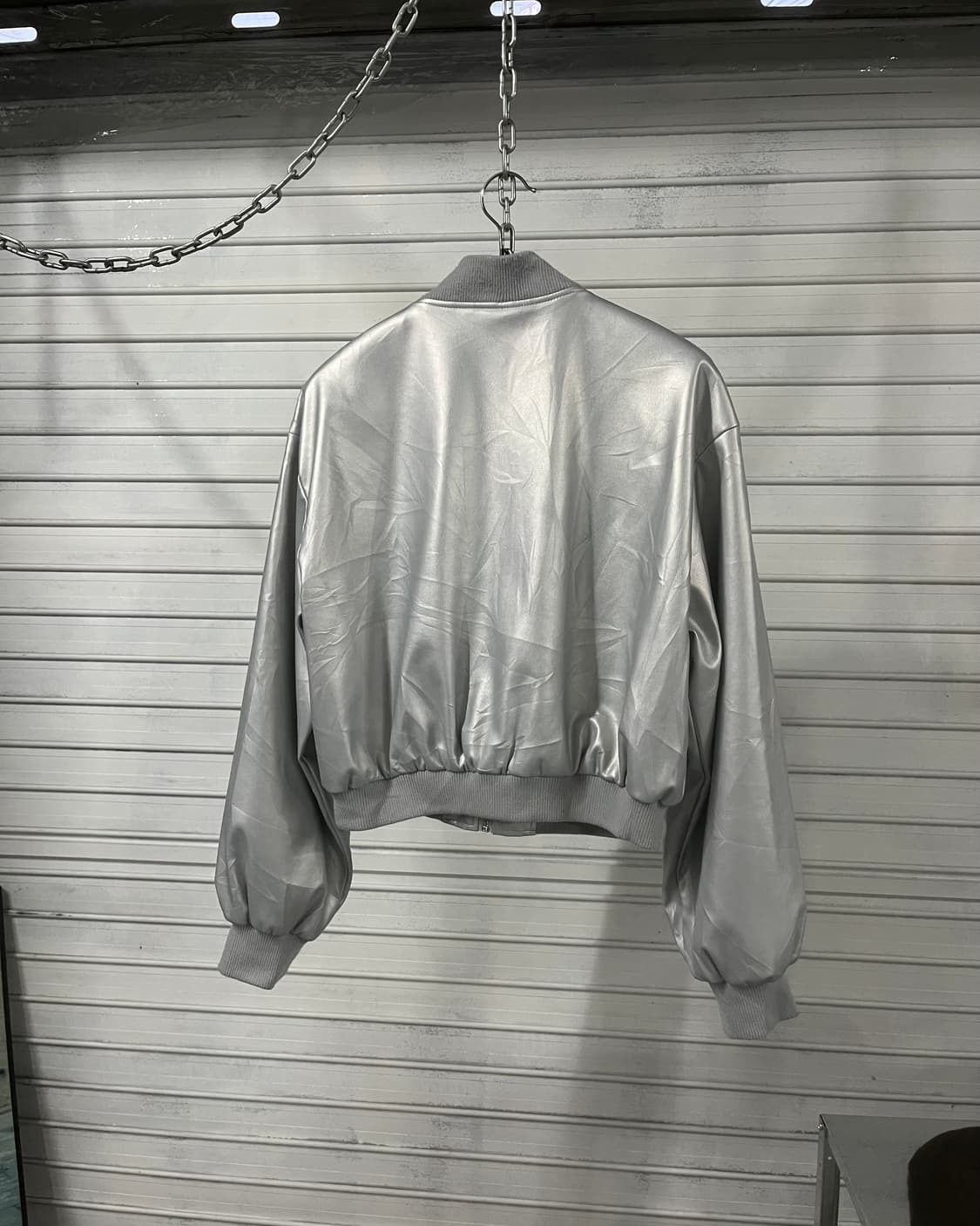 Linoluce silver bomber jacket 상품이미지4