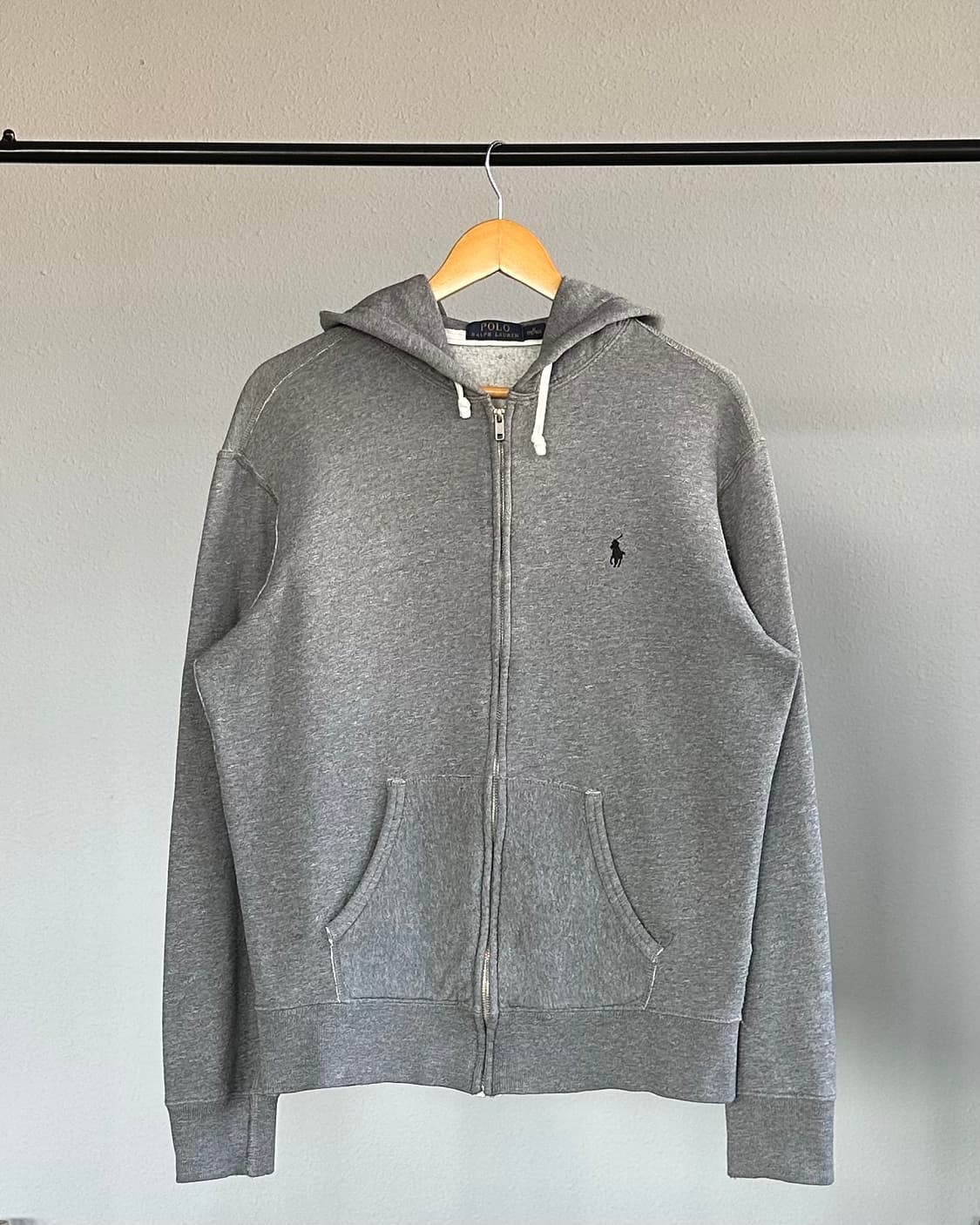 [M]폴로 랄프로렌 그레이 기모 후드집업 상품이미지1