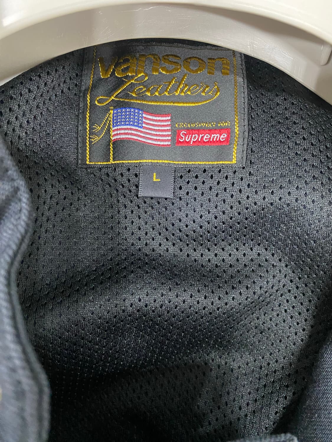 슈프림 밴슨 레더스 코듀라 데님 자켓 블랙 22FW 상품이미지3