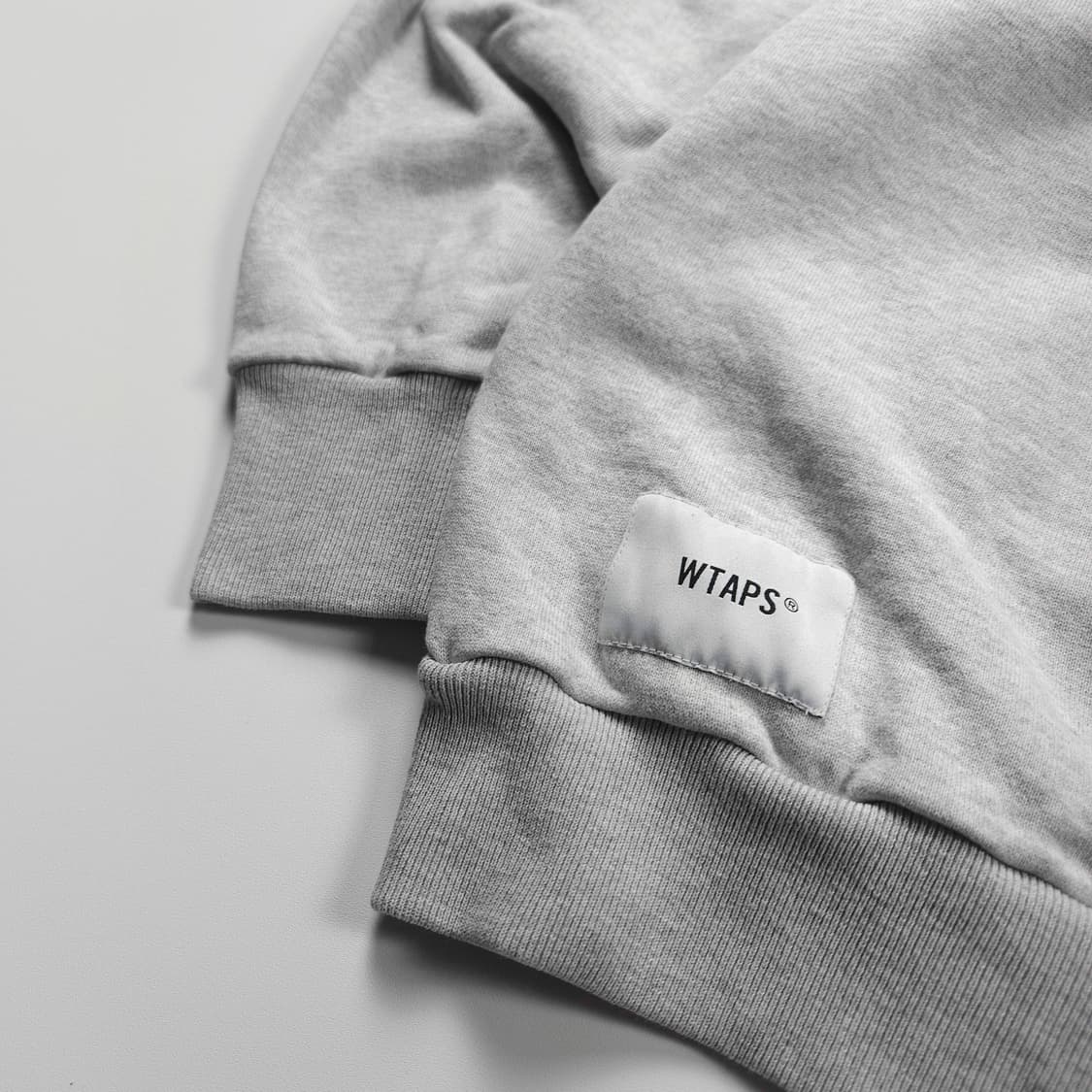 더블탭스 빅로고 멜란지 박시핏 크루넥 맨투맨 (XL) 상품이미지4