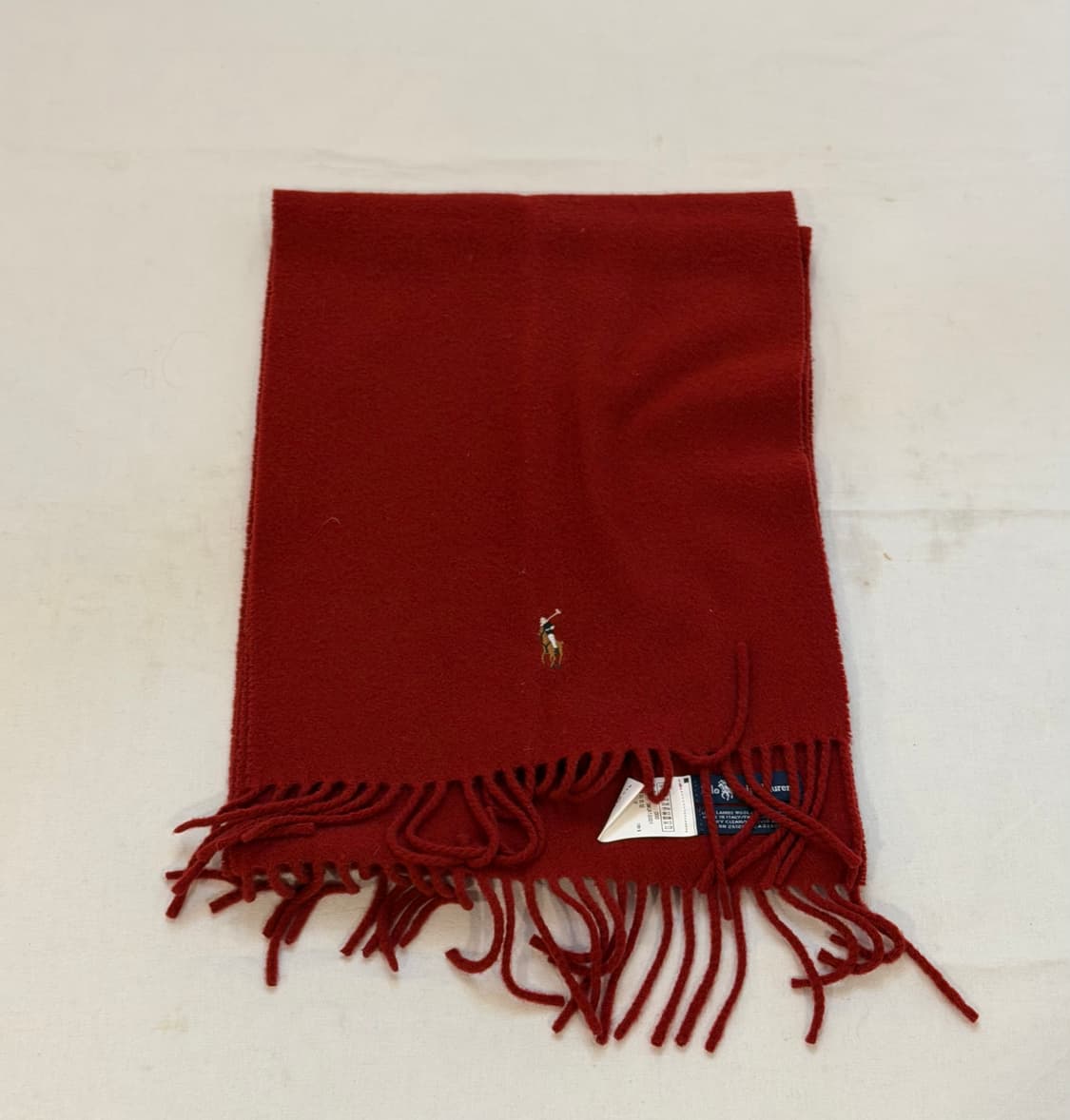 00s 폴로 랄프로렌 울 머플러 목도리 버건디 상품이미지1