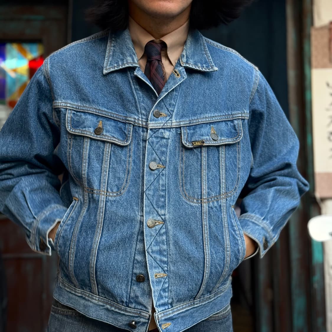 80-90‘s Lee 데님 트러커 자켓 95 상품이미지8