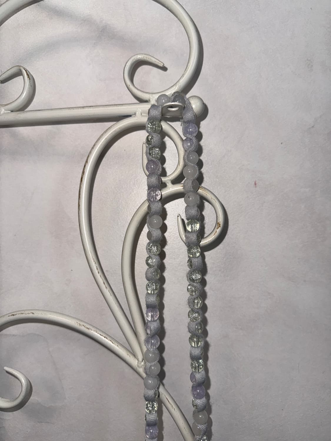 Ash purple strap beads necklace  상품이미지6