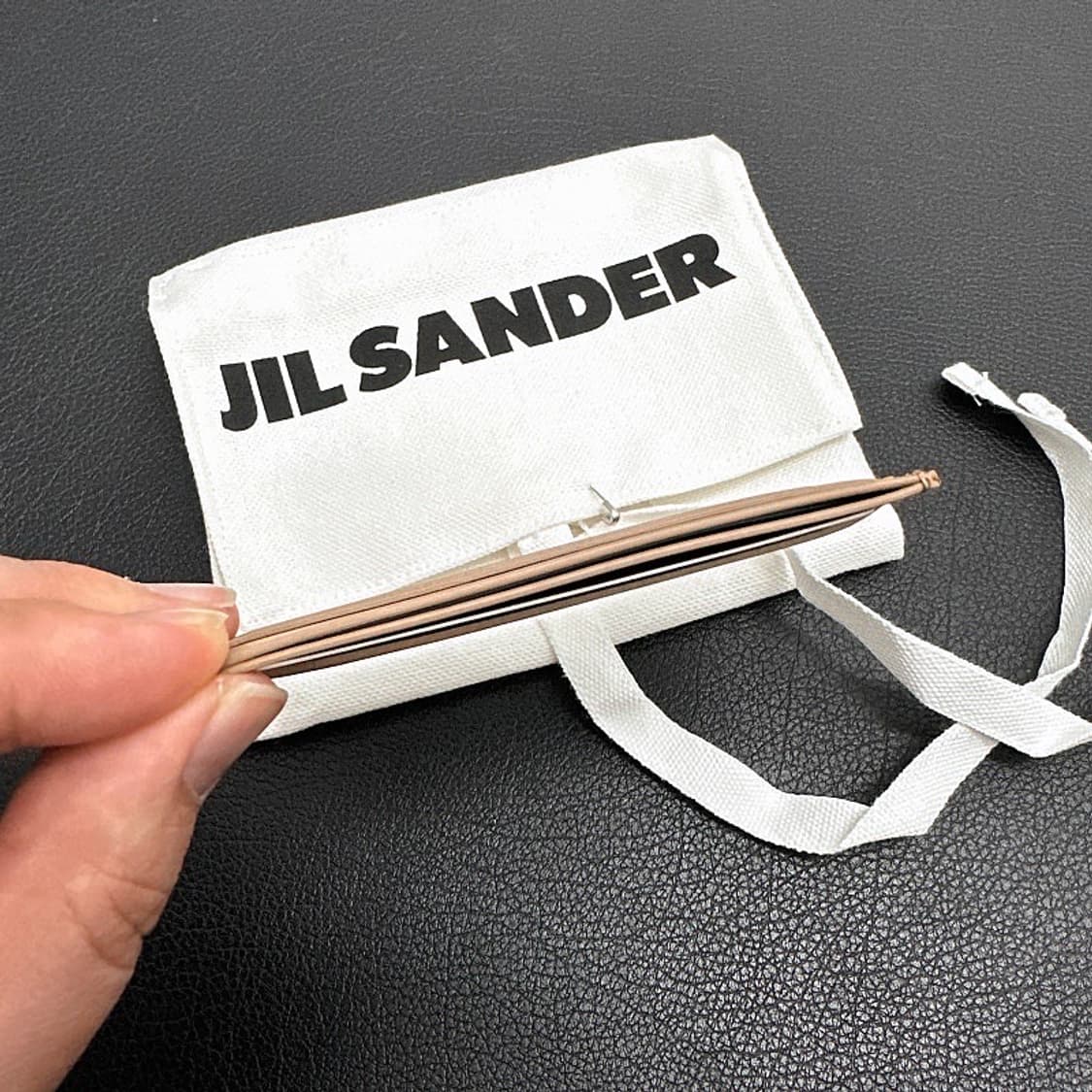 (정품/새상품) JIL SANDER 질 샌더 브라운 로고 카드지갑 상품이미지3