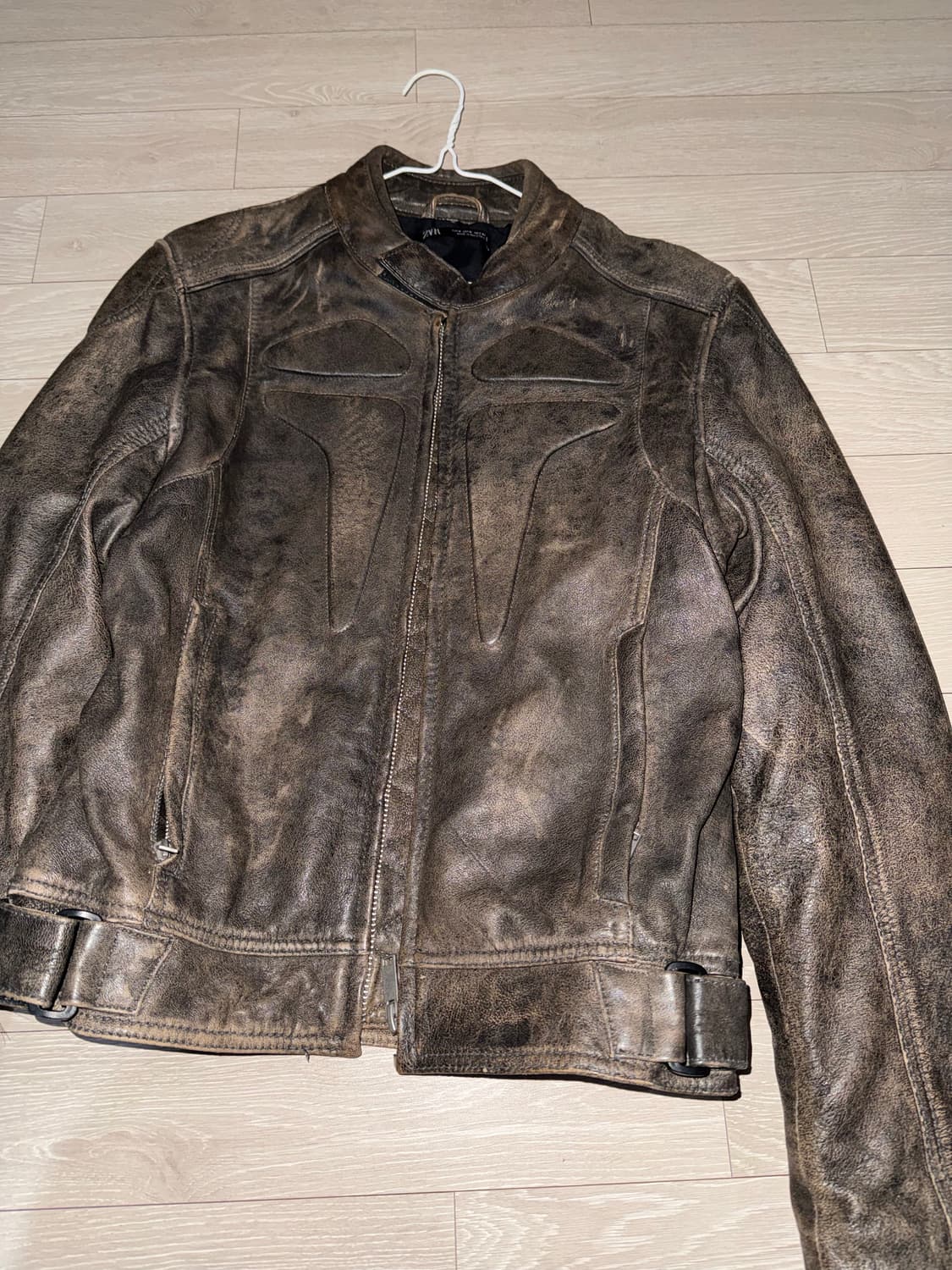 자라 레더바이커자켓 그레이 상품이미지3