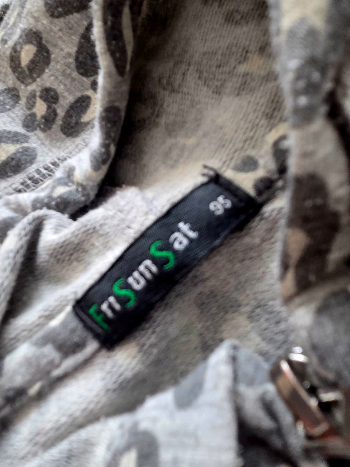 JPN레오파드 실버 벨벳호피 갸루 후드집업 y2k 95사이즈 상품이미지3