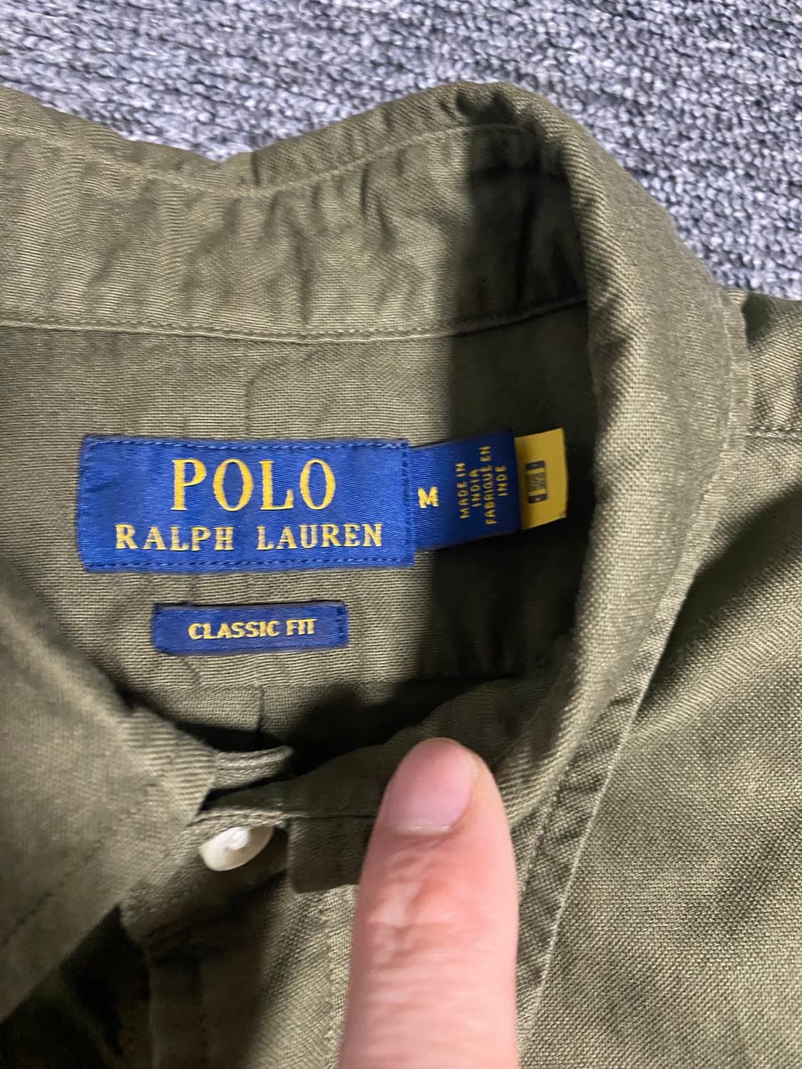 정가239,000원 QR코드 인증 신형 폴로 가먼트다이 셔츠 상품이미지5