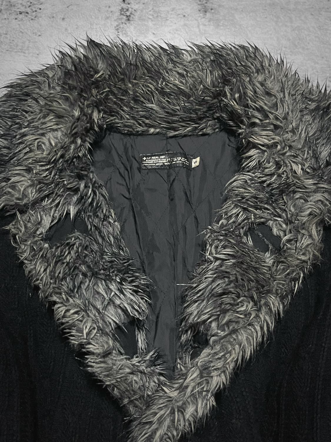 (L7 real hip) 00s archive fur knit  상품이미지2