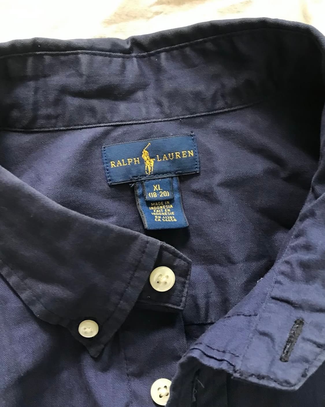 폴로 랄프로렌 포니 로고 네이비 셔츠 상품이미지8