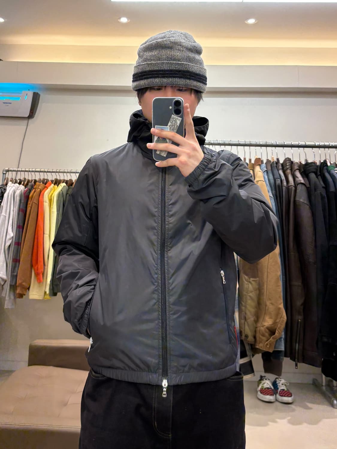 00s 프라다 나일론 후드자켓 상품이미지8