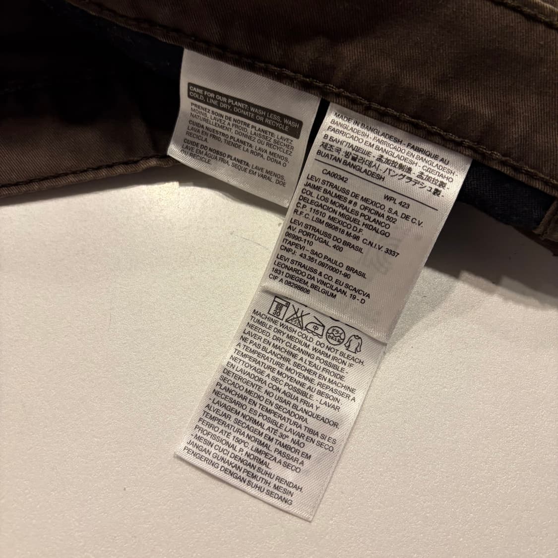 [32x34] 리바이스 511 브라운 팬츠 D458 상품이미지7