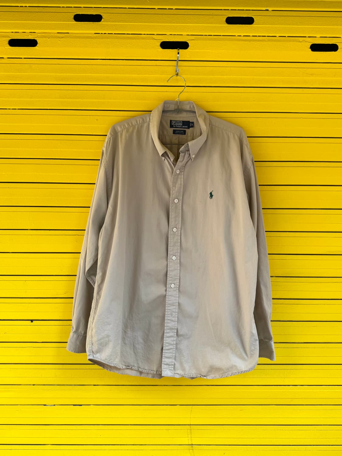 폴로 랄프로렌 옥스포드 셔츠 베이지 XL 상품이미지5