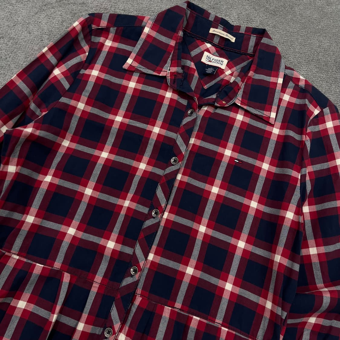 M 타미힐피거 체크 셔츠 원피스 상품이미지2