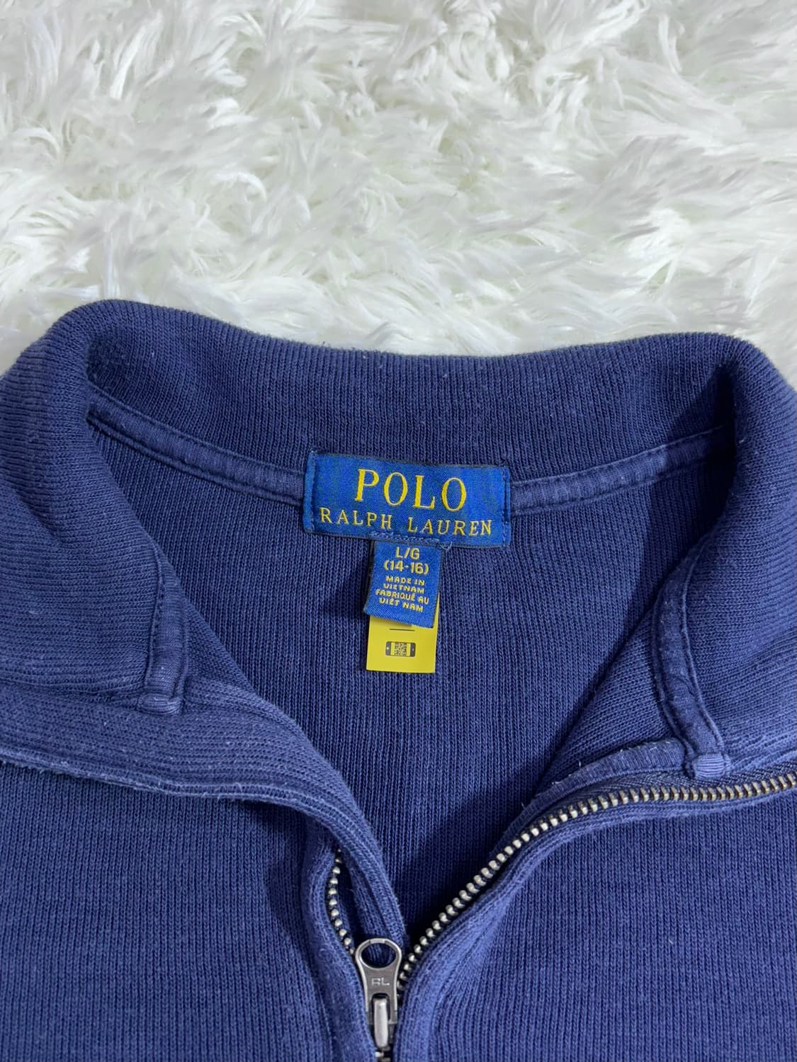 폴로 랄프로렌 QR 포니 반집업 니트  상품이미지6