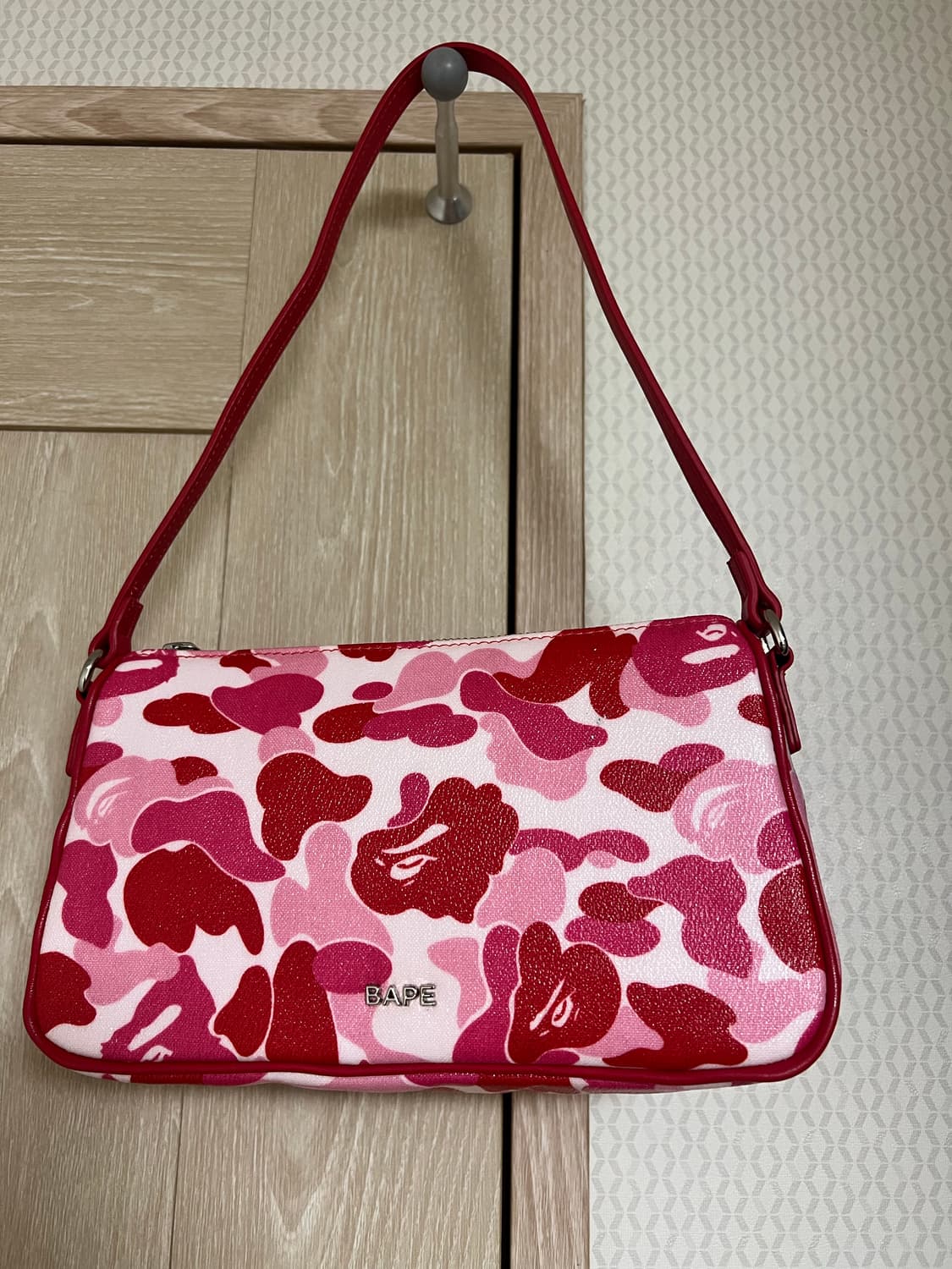 베이프 abc 카모 미니 숄더백 핑크 코치 y2k 상품이미지1