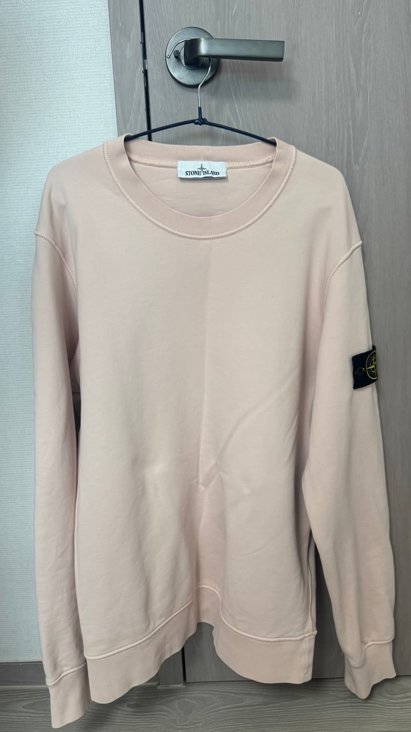 [xl] 21ss스톤아일랜드 맨투맨 인디핑크 한글택정품 상품이미지1