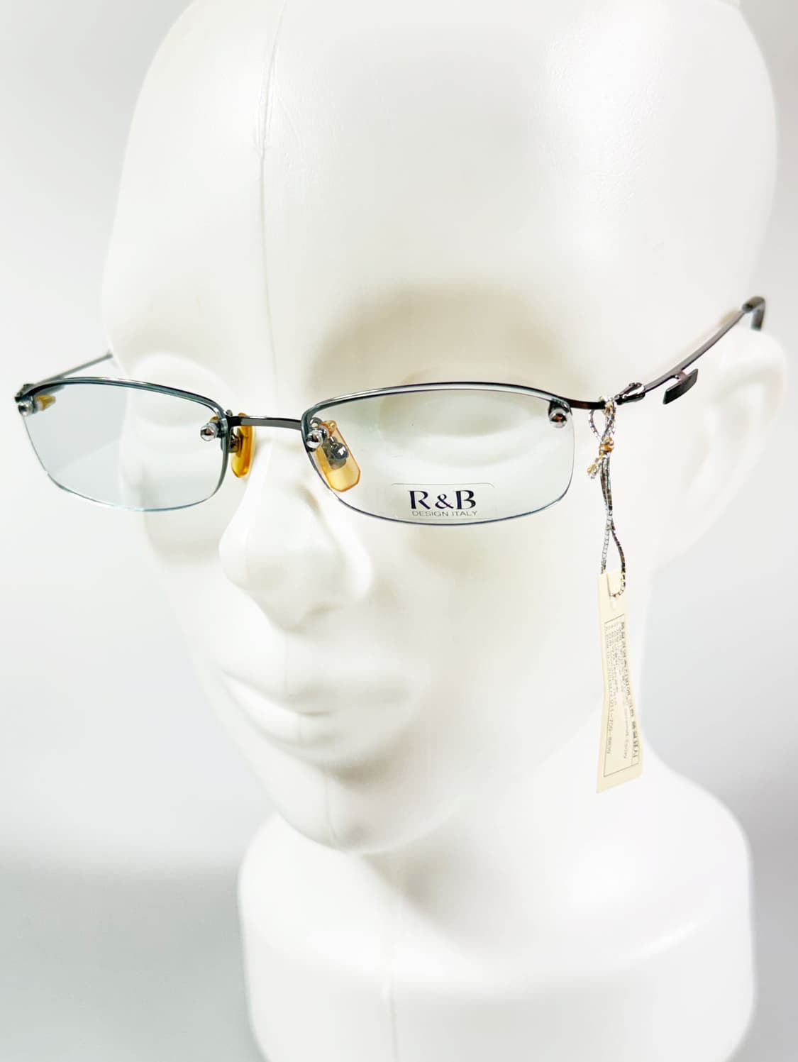 R&B EYEWEAR 무테 스퀘어 메탈 프레임 빈티지 안경 상품이미지8