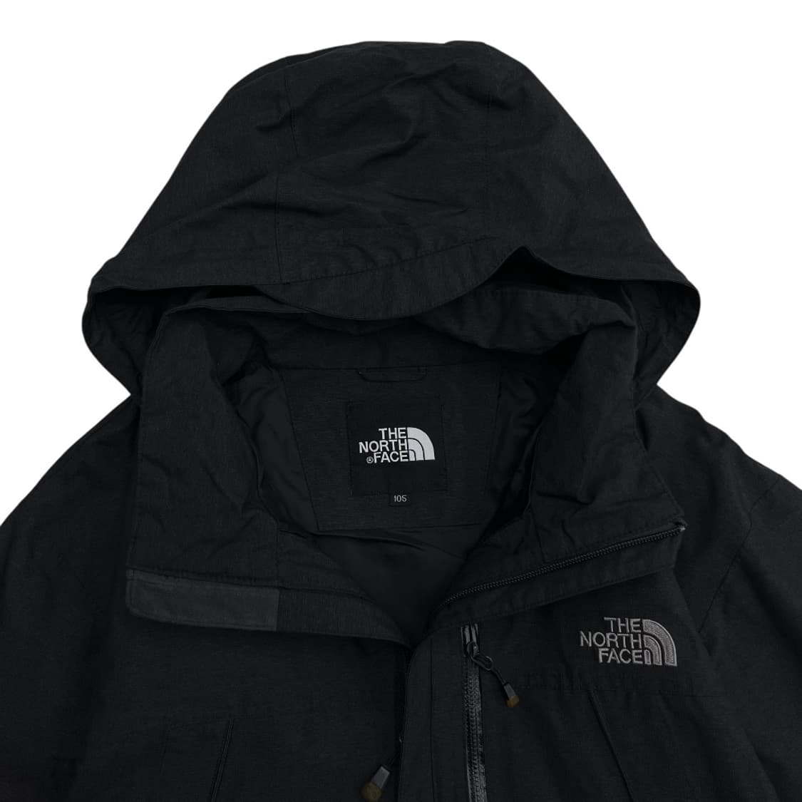 노스페이스 로고 차콜 후드 바람막이 105 상품이미지5