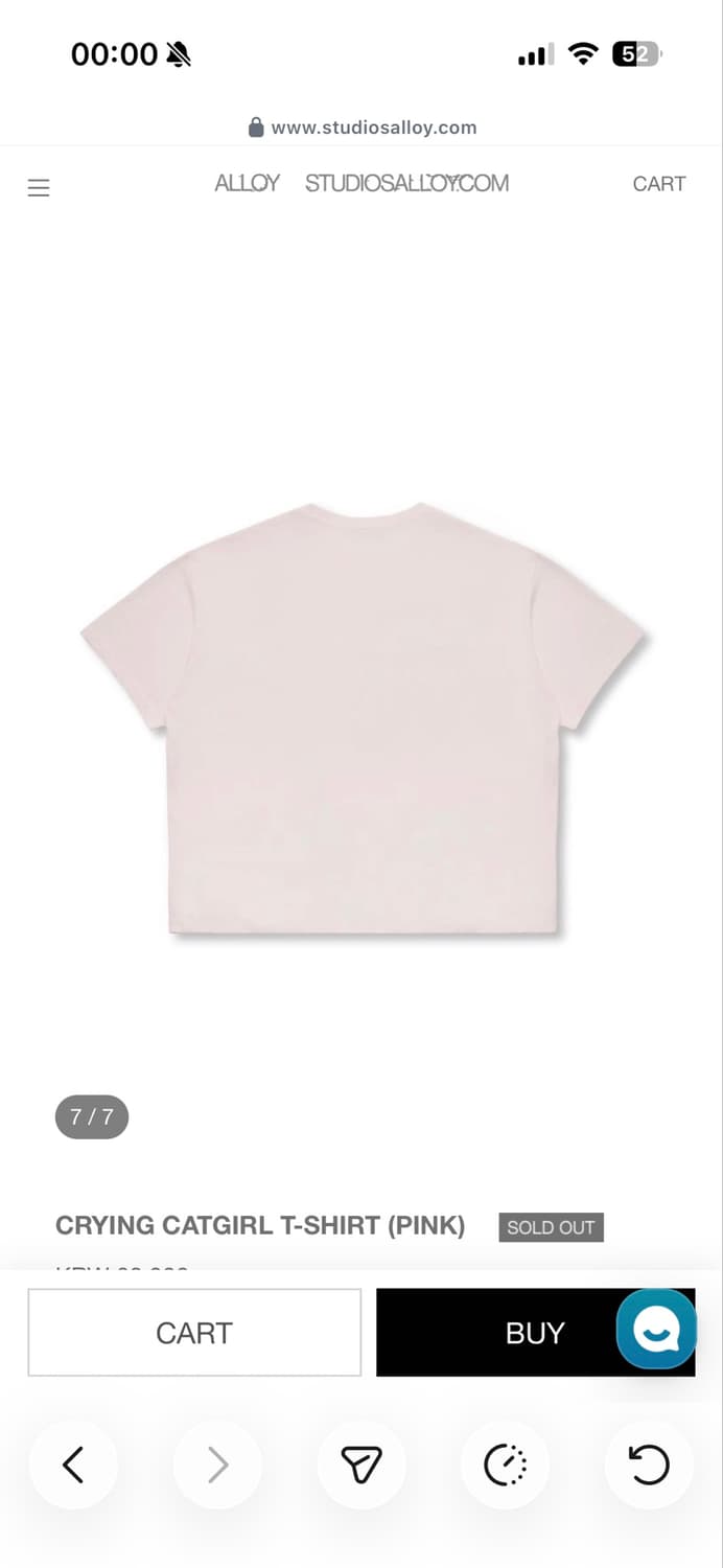 CRYING CATGIRL T-SHIRT (PINK) 상품이미지7