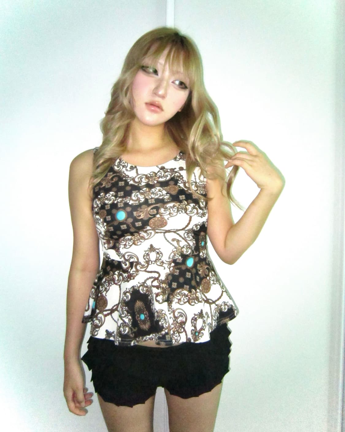 Heisei Gyaru Sleeveless 헤이세이 오네갸루 슬리브리스 상품이미지3