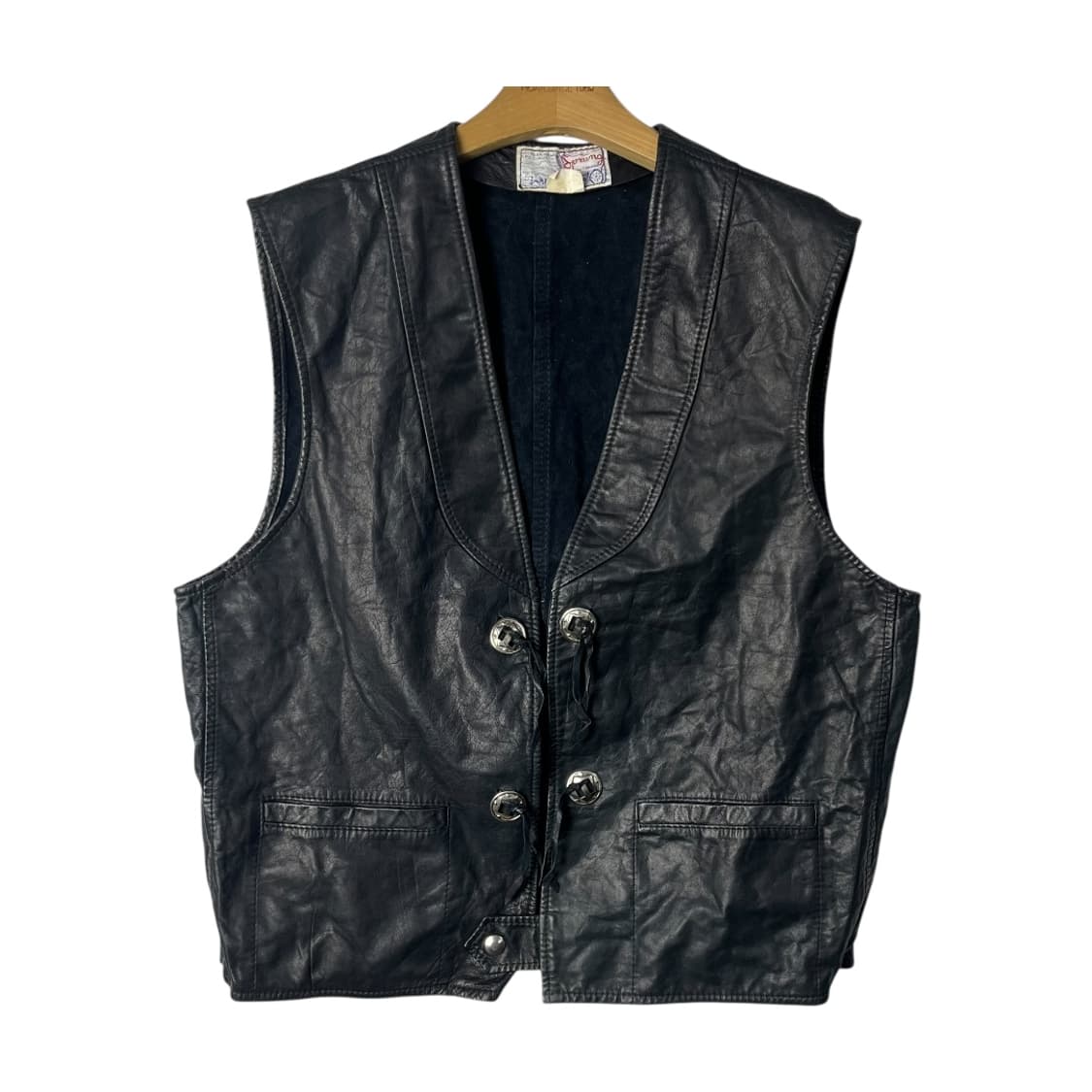 [Sprung] 90's 아메리칸 레더 웨스턴 프린지 베스트 상품이미지1