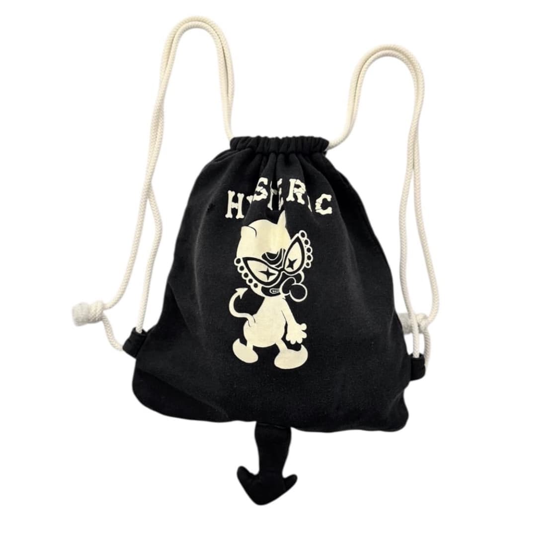 히스테릭글래머 스웻 냅색 백팩 블랙 악마 백팩 상품이미지1