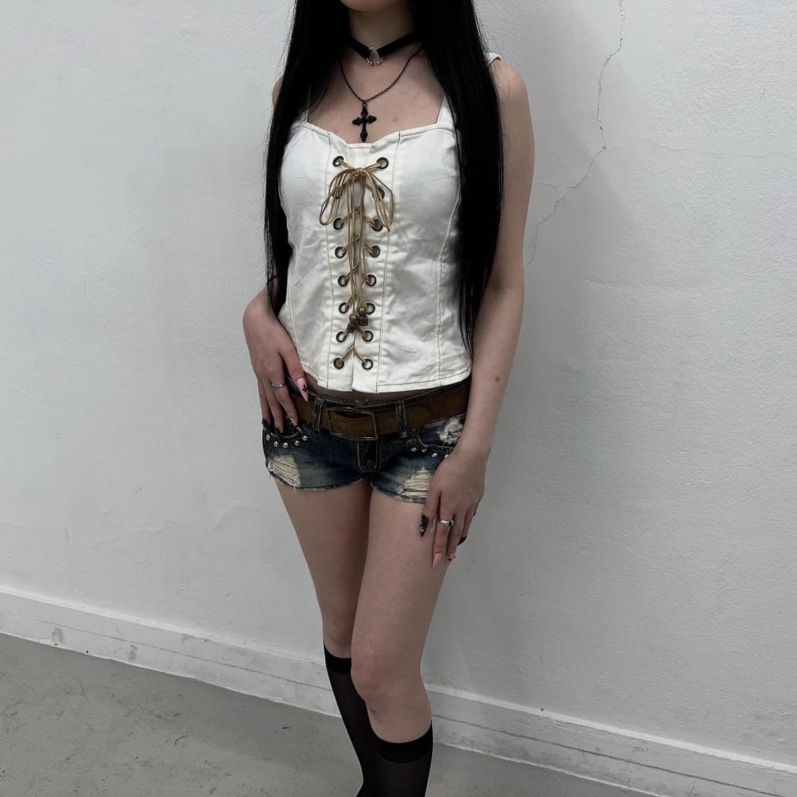 Garula Y2K lace top 상품이미지2