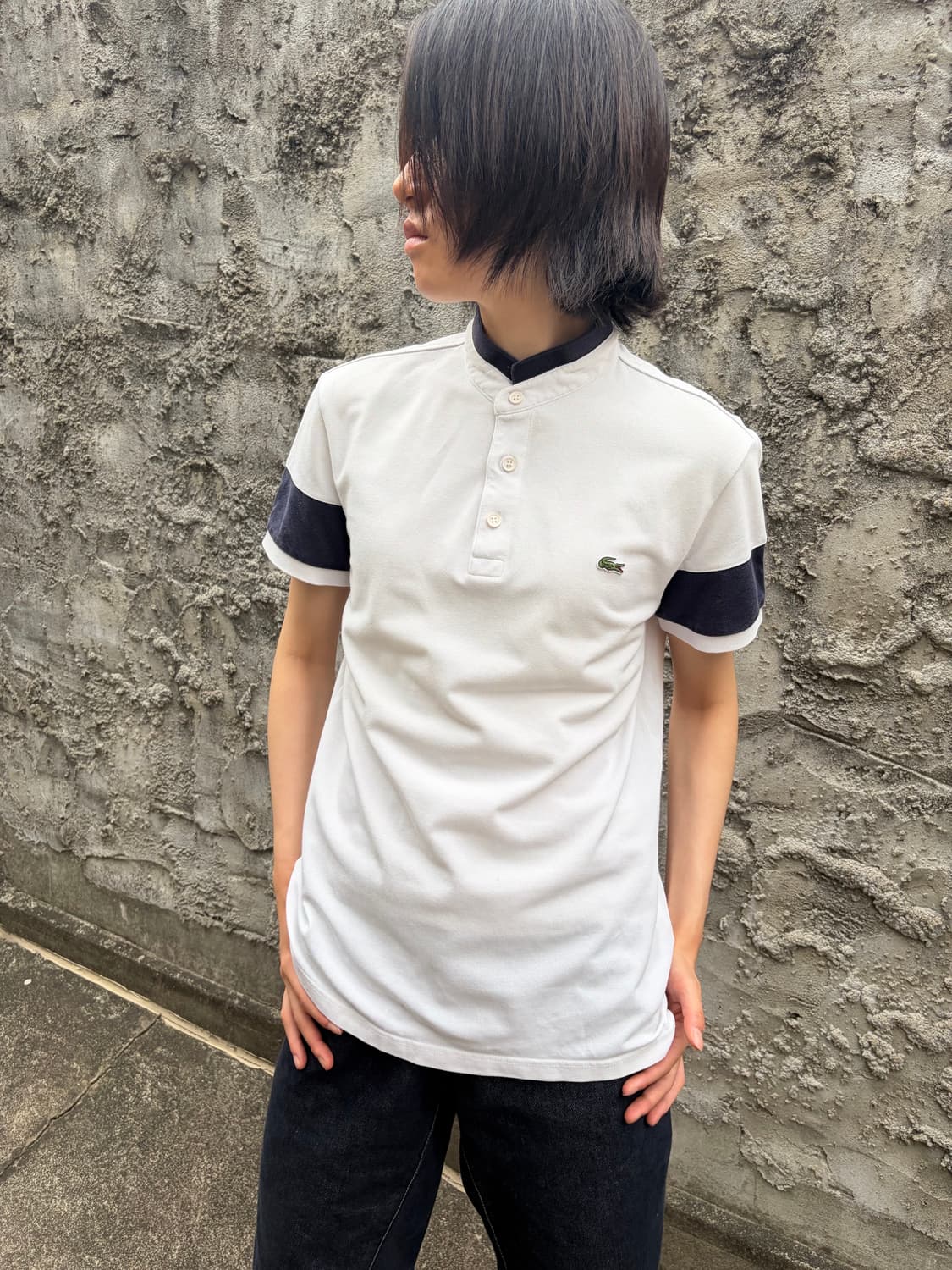 Lacoste 배색 밴드카라 PK 반팔 상품이미지3